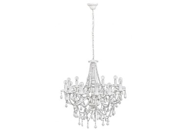 12 LIGHT BEADS CHANDELIER WHITE BIZZOTTO