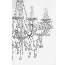 12 LIGHT BEADS CHANDELIER WHITE BIZZOTTO