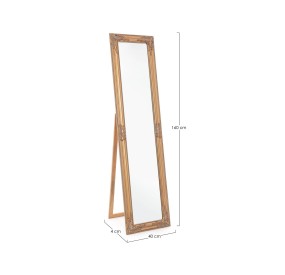 MIRO MIRROR WITH GOLD WOOD FRAME 40x160 BIZZOTTO