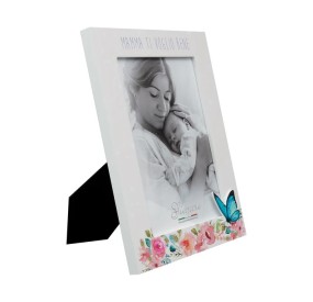 KFT29 WHITE WOOD PHOTO FRAME MOM GIEMME 13x18cm