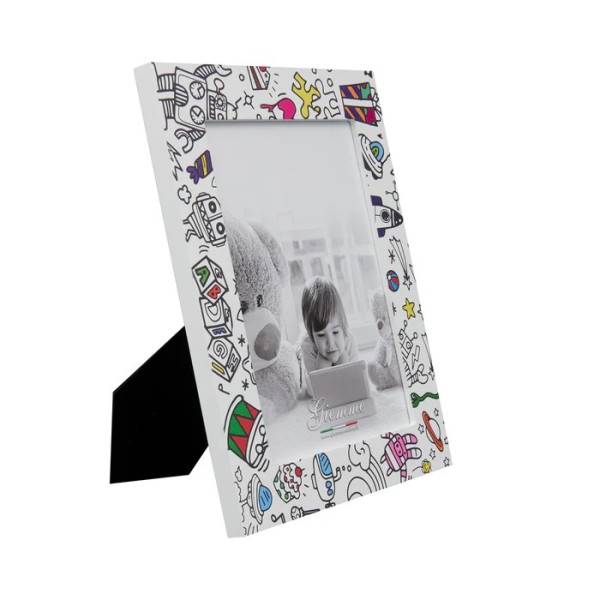 KBT100 GIEMME WHITE WOOD PHOTO FRAME 13x18cm