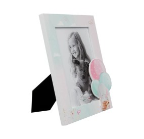 KBT103 WHITE WOOD PHOTO FRAME FOR GIEMME GIRLS 13x18cm