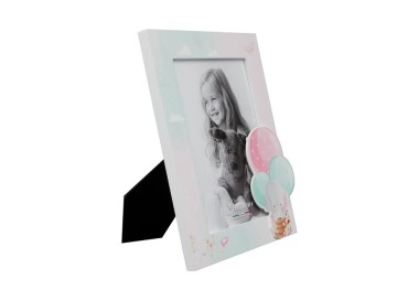 KBT103 WHITE WOOD PHOTO FRAME FOR GIEMME GIRLS 13x18cm