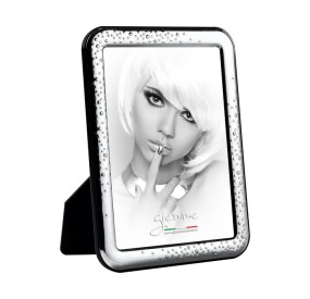 KST471 PHOTO FRAME SILVER METAL BUBBLE EFFECT GIEMME 10x15cm