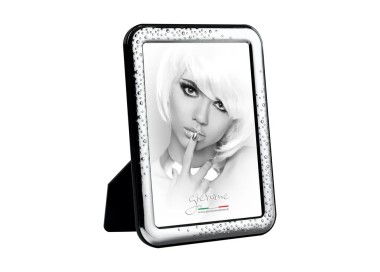 KST471 PHOTO FRAME SILVER METAL BUBBLE EFFECT GIEMME 10x15cm