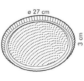 NON-STICK TART SWEET MOLD DIAM. 28CM TESCOMA