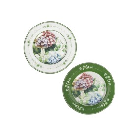 SET OF 2 PCS FLORA PORCELAIN SAUCER BRANDANI