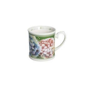 MUG FLORA NEW BONE CHINA BRANDANI (GREEN BACKGROUND)