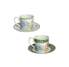 SET 2 PCS FLORA MUG NEW BONE CHINA BRANDANI