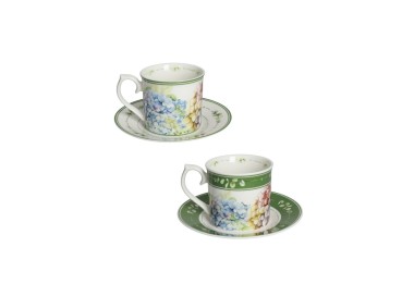 SET 2 PCS FLORA MUG NEW BONE CHINA BRANDANI