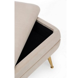 BEIGE STORAGE BENCH PAVLINA BIZZOTTO