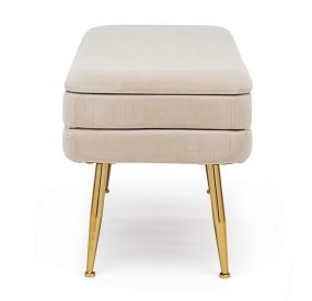 BEIGE STORAGE BENCH PAVLINA BIZZOTTO