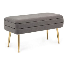 DARK GRAY STORAGE BENCH PAVLINA BIZZOTTO