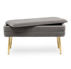 DARK GRAY STORAGE BENCH PAVLINA BIZZOTTO