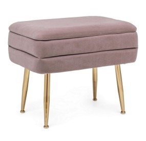 MAUVE PINK SINGLE SEAT STORAGE BENCH PAVLINA BIZZOTTO