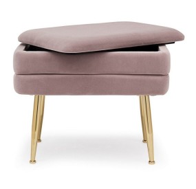 MAUVE PINK STORAGE BENCH PAVLINA BIZZOTTO