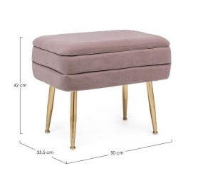 MAUVE PINK STORAGE BENCH PAVLINA BIZZOTTO