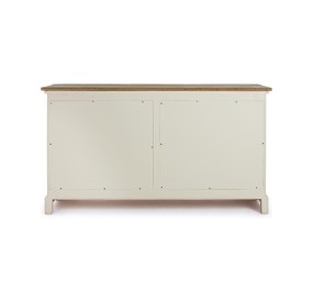 CREDENZA SIENA IN LEGNO BIANCO 3 ANTE 3 CASSETTI BIZZOTTO 150x50cm H85