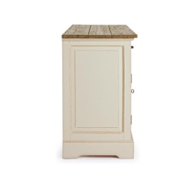 CREDENZA SIENA IN LEGNO BIANCO 3 ANTE 3 CASSETTI BIZZOTTO 150x50cm H85