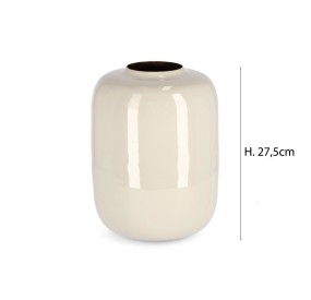 VASO VELMA BEIGE H27,5cm BIZZOTTO