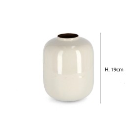 VASO VELMA BEIGE H19cm BIZZOTTO