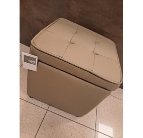 BIZZOTTO BEIGE ECO-LEATHER CONTAINER POUF