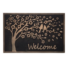 WELCOME TREE RUBBER DOORMAT 75x45cm