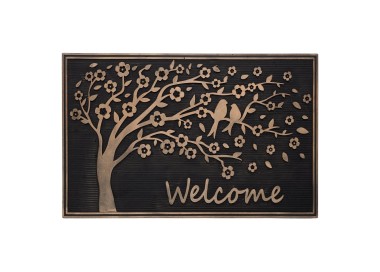 WELCOME TREE RUBBER DOORMAT 75x45cm