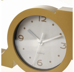 LOVE MATT GOLD TABLE CLOCK 39x15cm