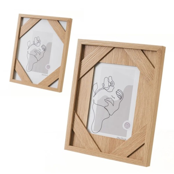 DOUBLE FUNCTION MDF WOOD PHOTO FRAME 20x25 - 12x17