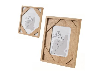 DOUBLE FUNCTION MDF WOOD PHOTO FRAME 20x25 - 12x17