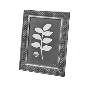 BLACK CHROME POLYSTYRENE PHOTO FRAME 13x18