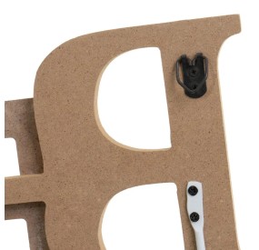 BEACH WALL COAT RACK 3 HOOKS MDF WOOD