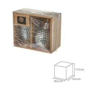 SET 2PZ DISPENSER BAGNO IN CERAMICA ARGENTATA