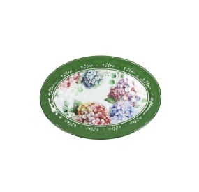 OVAL TRAY FLORA MELAMINE BRANDANI