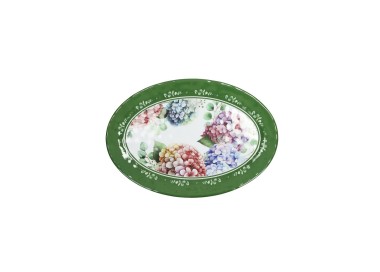 OVAL TRAY FLORA MELAMINE BRANDANI