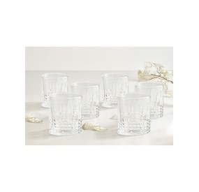 SET OF 6 LINEE GLASSES IN BRANDANI GLASS