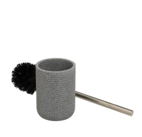 POLYRESIN STONE EFFECT GRAY BRUSH HOLDER 37cm