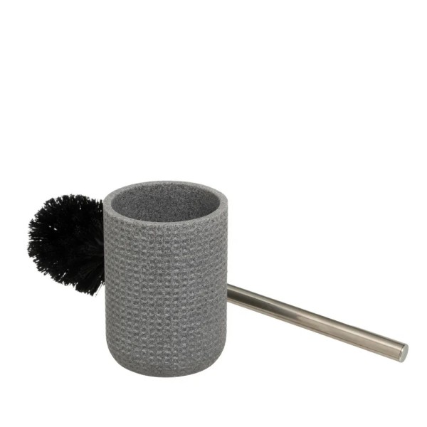 POLYRESIN STONE EFFECT GRAY BRUSH HOLDER 37cm