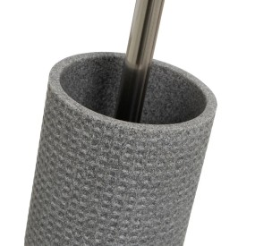 POLYRESIN STONE EFFECT GRAY BRUSH HOLDER 37cm