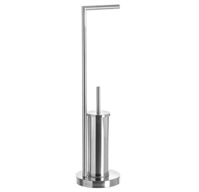 TOILET BRUSH HOLDER TOILET PAPER ROLL HOLDER STAINLESS STEEL 74cm