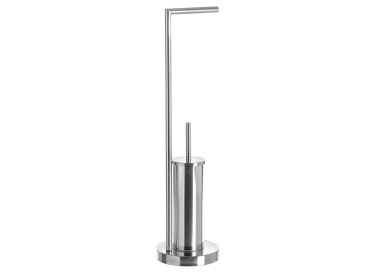 TOILET BRUSH HOLDER TOILET PAPER ROLL HOLDER STAINLESS STEEL 74cm