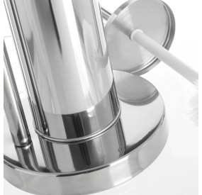 TOILET BRUSH HOLDER TOILET PAPER ROLL HOLDER STAINLESS STEEL 74cm