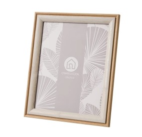 CORNICE PORTAFOTO LEGNO MDF BIANCO - MARRONE 20x25