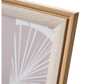 CORNICE PORTAFOTO LEGNO MDF BIANCO - MARRONE 20x25