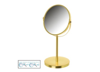 DOUBLE GOLD MIRROR 2 MAGNIFICATIONS 35cm