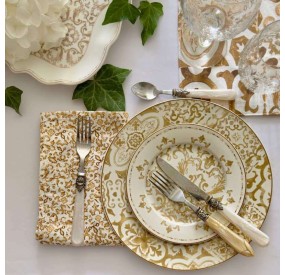 SET PIATTI DA TAVOLA 18PZ EXCALIBUR NEW BON CHINA BRANDANI