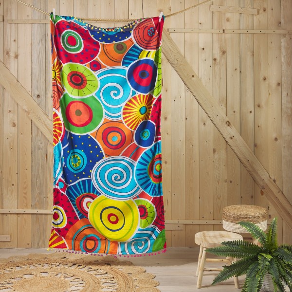 BEACH TOWEL PAREO FUREX ROOL MICROSPONGE 90x170cm