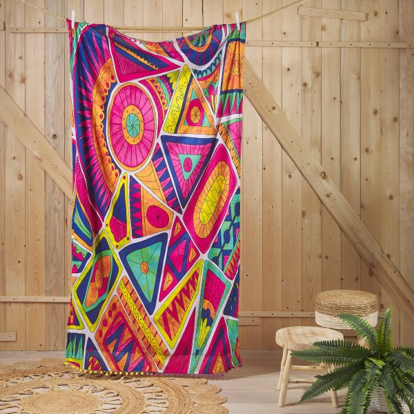 BEACH TOWEL PAREO FUREX WOOL MICROSPONGE 90x170cm