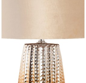 GOLDEN CERAMIC AND FABRIC TABLE LAMP